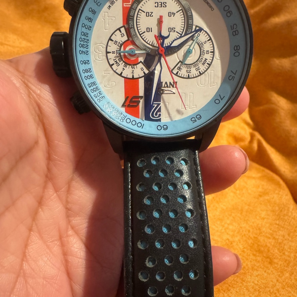 Men's Black and Blue Watch